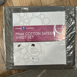 Sleep number Pima cotton sateen sheet set